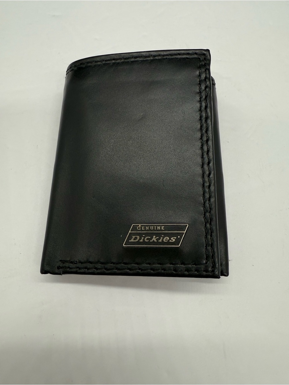 Dickies Black Leather Trifold Wallet